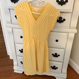 Yellow Striped Dress